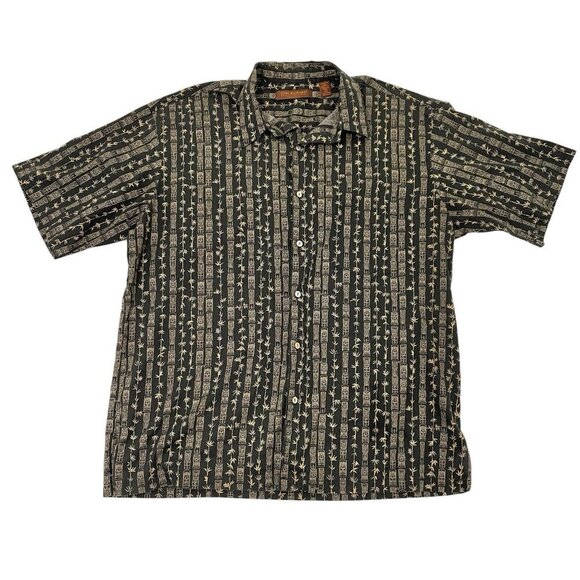 Tori Richard Tiki Tribal Hawaiian Short Sleeve Vacation Beach Shirt size XL - Picture 1 of 4